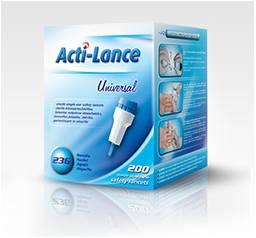 Ланцет (скарификатор)  Acti-lance Universal 1, 8 мм (Игла 23 G,  средний)  синий